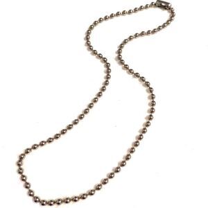 Stainless Steel Ball Chain Necklace 20" Length